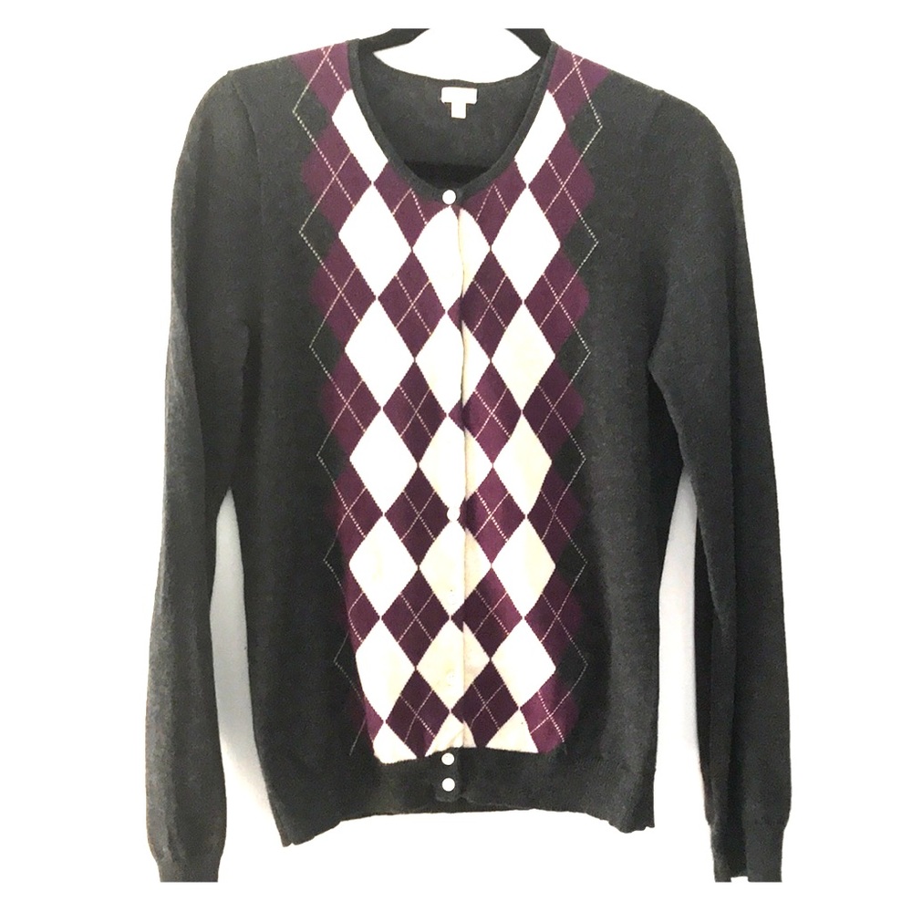 Jcrew argyle sweater